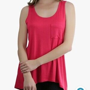 H&M Sleeveless High-Low Top with Front Pocket size 6